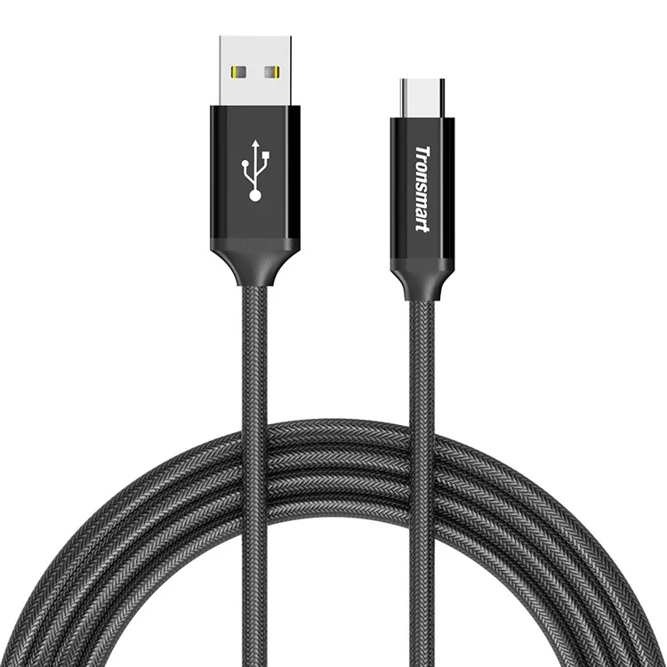 TRONSMART CPP5 Nylon Braided Pattern Type-C USB Data Sync Charger Cable for Samsung HTC Huawei