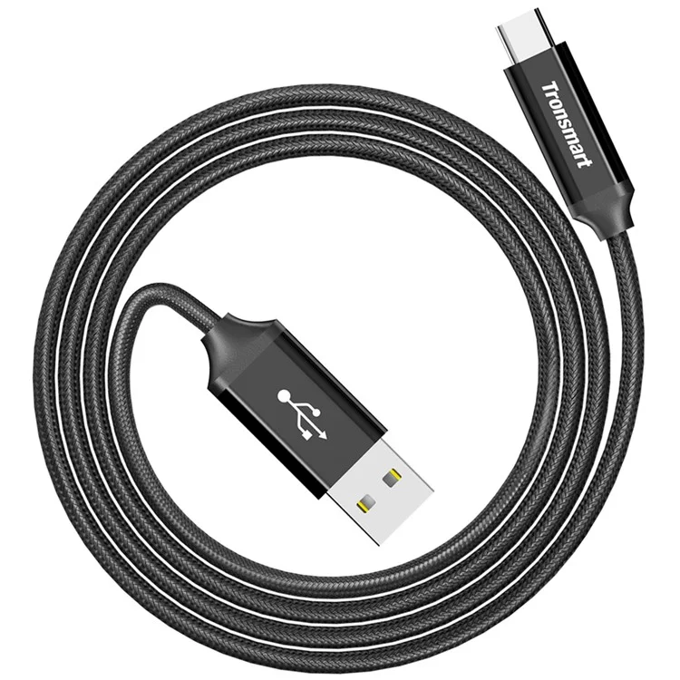 TRONSMART CPP5 Nylon Braided Pattern Type-C USB Data Sync Charger Cable for Samsung HTC Huawei