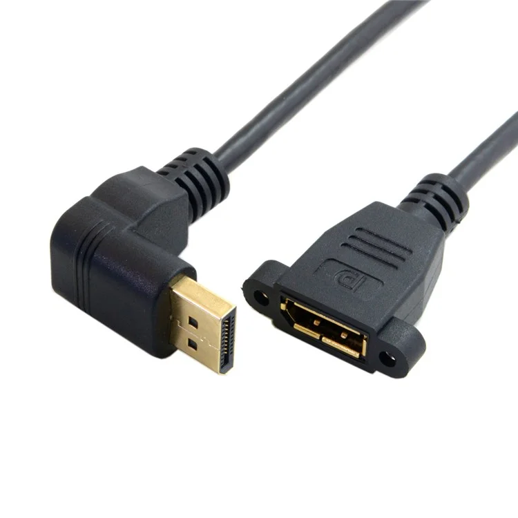 0,3 m CY DP-015-DN Displayport Male a Femmina Cavo di Estensione Angolato di 90 Gradi