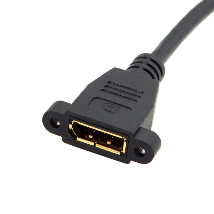 0.3M cy DP-015-DN Displayport Macho a Mujer Cable de Extensión Angulada de 90 Grados