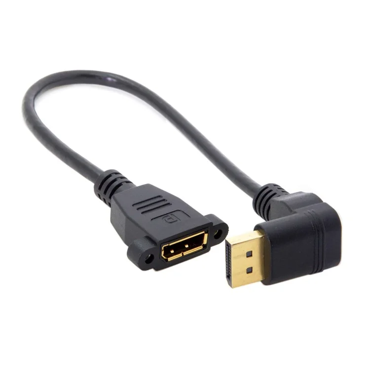 0.3M CY DP-015-DN DisplayPort Male to Female 90 Degree Down Angled Extension Cable