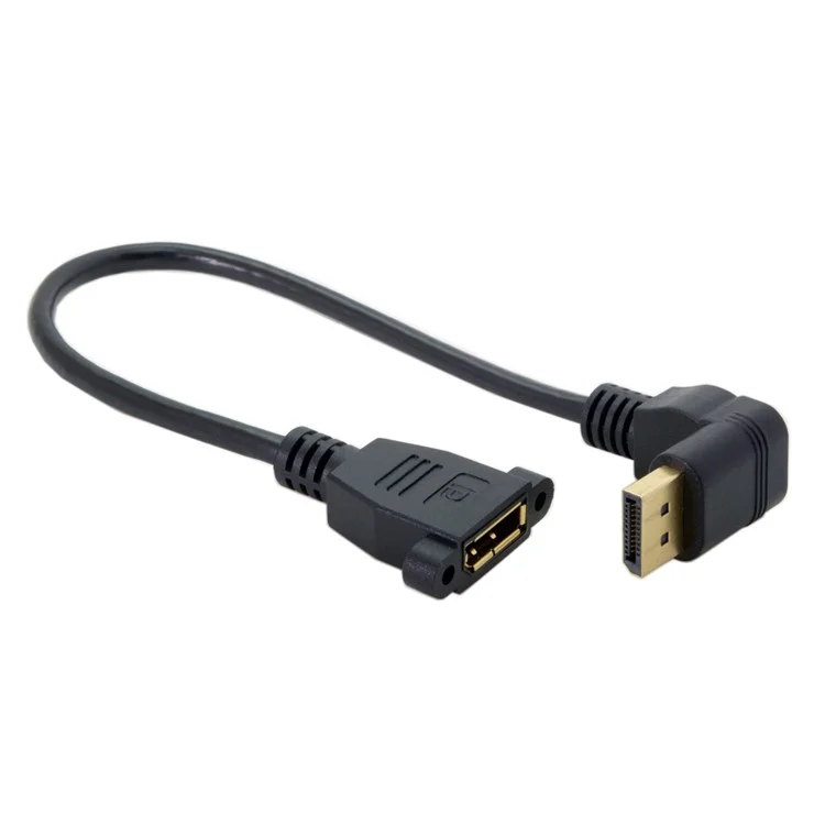 0.3M CY DP-015-DN DisplayPort Male to Female 90 Degree Down Angled Extension Cable