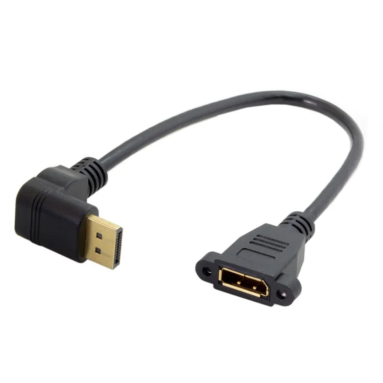 0.3M CY DP-015-DN DisplayPort Male to Female 90 Degree Down Angled Extension Cable