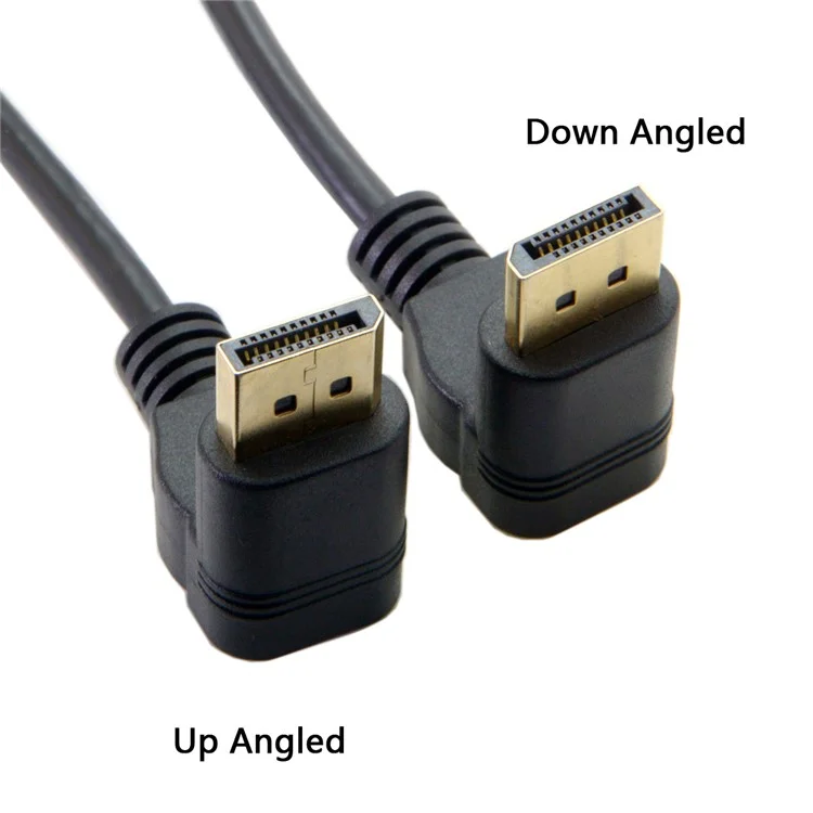 0.3M CY DP-015-DN DisplayPort Male to Female 90 Degree Down Angled Extension Cable