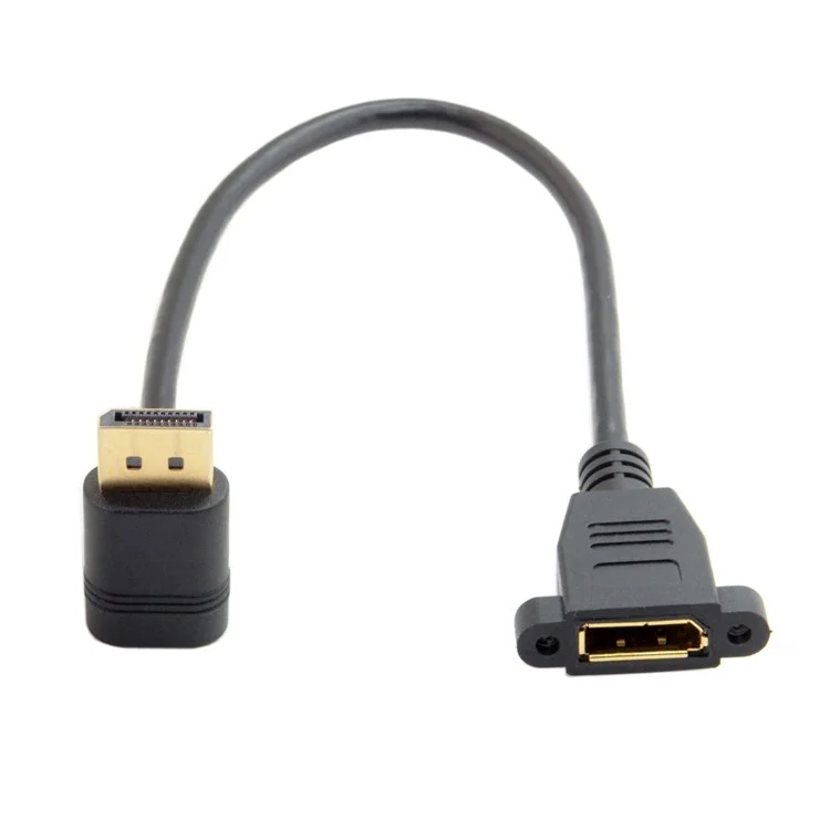 0.3M CY DP-015-DN DisplayPort Male to Female 90 Degree Down Angled Extension Cable