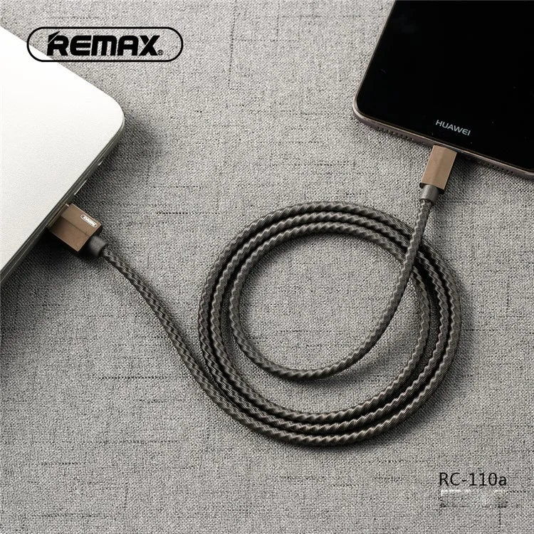 REMAX RC-110a Gefon 2.1A Type-C Reversible USB Charge Sync Cable - Black