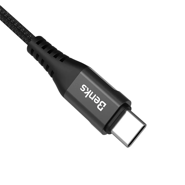 BENKS D26 1.2m Woven Type-C Data Sync USB Charging Cable