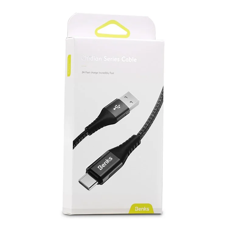 BENKS D26 1.2m Woven Type-C Data Sync USB Charging Cable