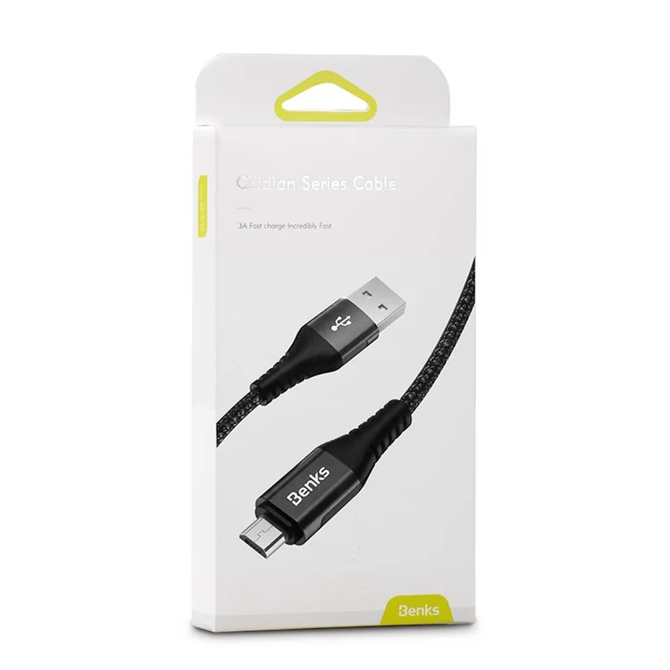 BENKS D26 1.2m Woven Micro USB Data Sync USB Charging Cable