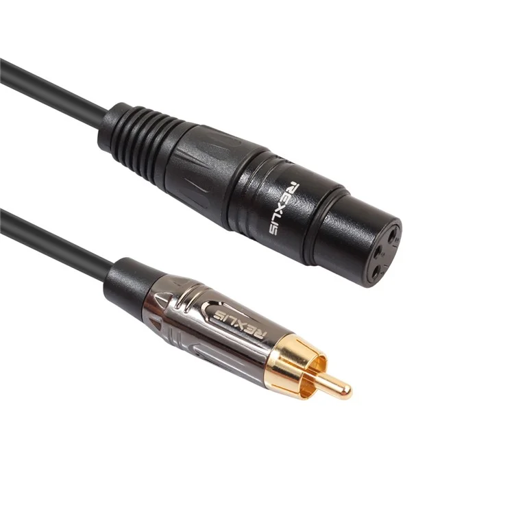 REXLIS 10m XLR Female to 3.5mm Male Cable Connector Cord for Microphone Condenser Microphone