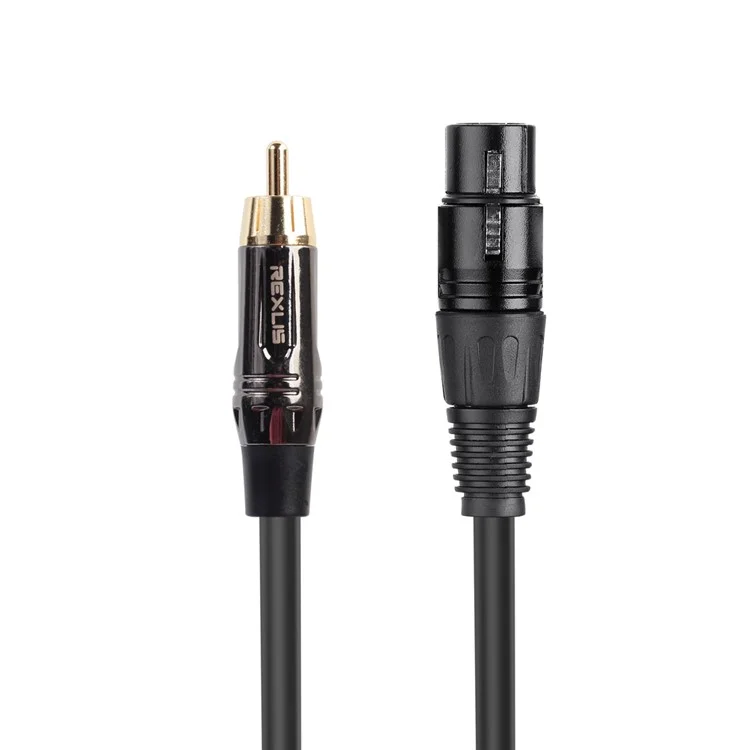 REXLIS 10m XLR Female to 3.5mm Male Cable Connector Cord for Microphone Condenser Microphone