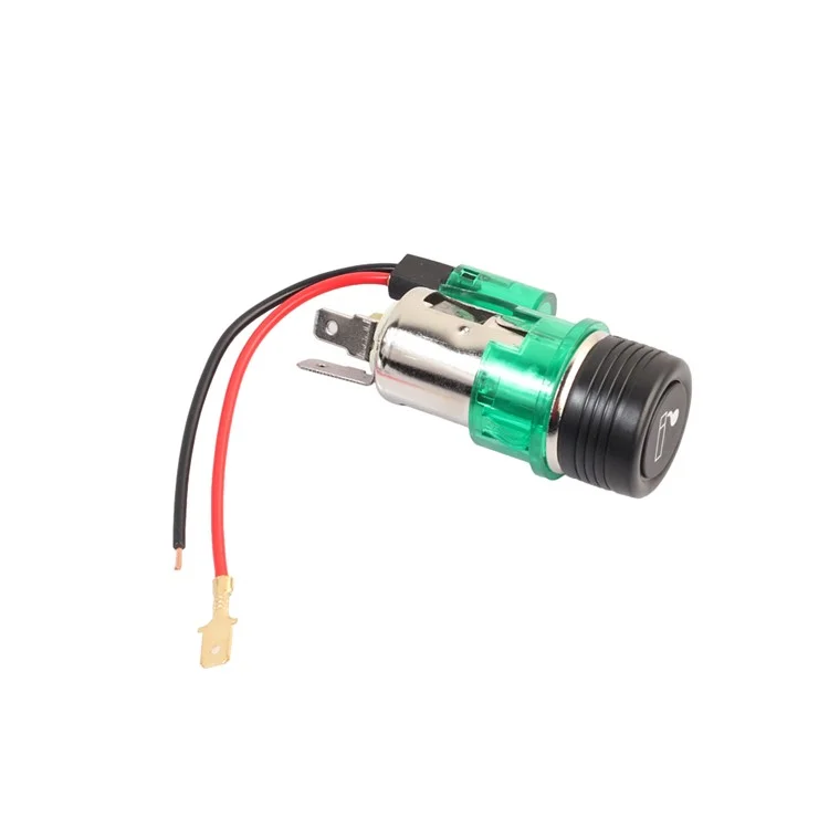Cigarette Lighter Power Socket with Indicator Light Including Head and Base