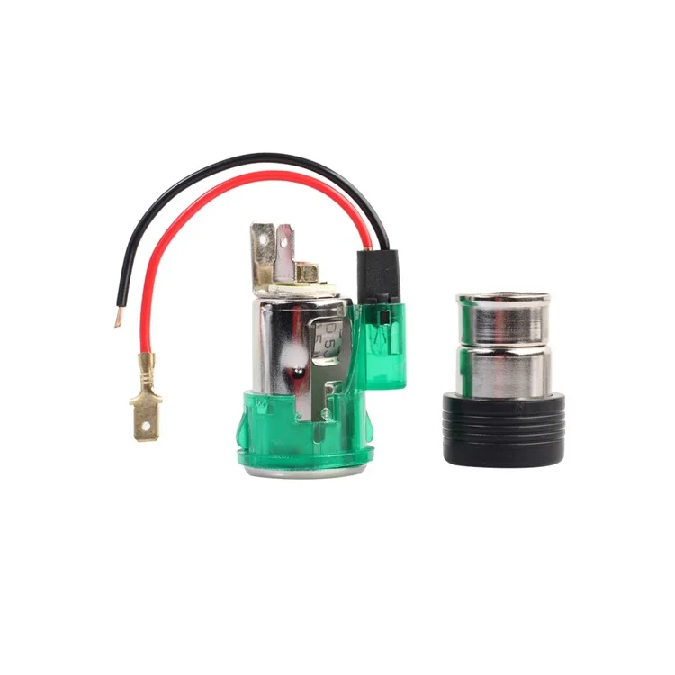 Cigarette Lighter Power Socket with Indicator Light Including Head and Base