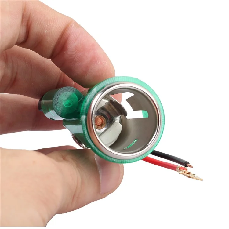Cigarette Lighter Power Socket with Indicator Light Including Head and Base