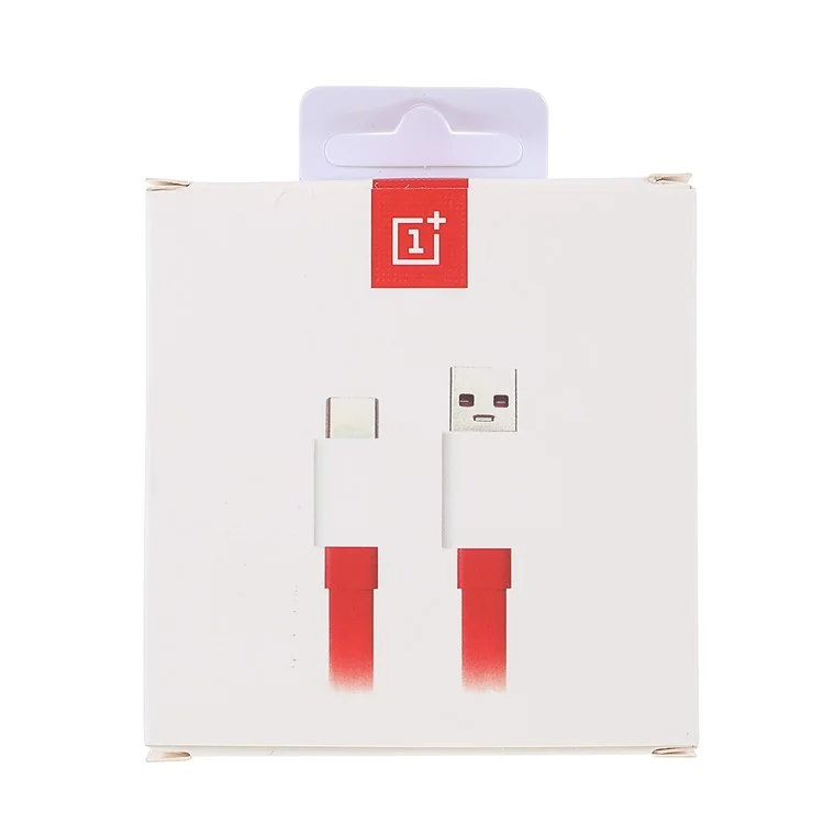 ONEPLUS 1m Dash Charge Type-C Flat Cable 4A USB Fast Charge Data Cable for OnePlus 6/5/5T/3/3T