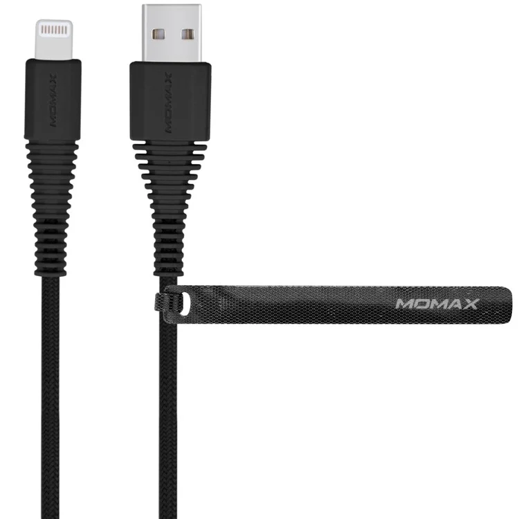 MOMAX Tough Link Apple MFI Certified 2.4A Lightning 8Pin Data Sync Charge Woven Cable 2m