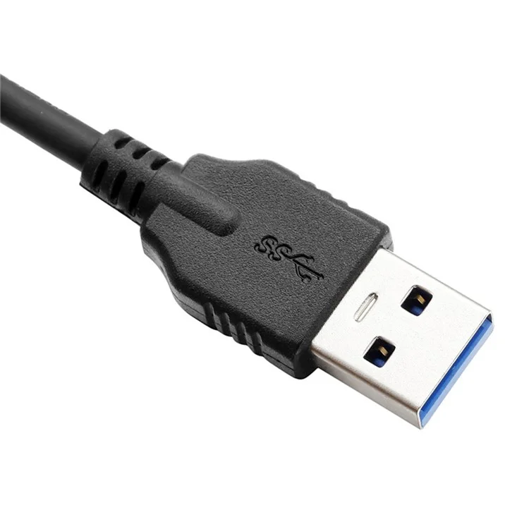 Câble de printemps CY UC-080 USB-C mâle vers USB3.0 A mâle