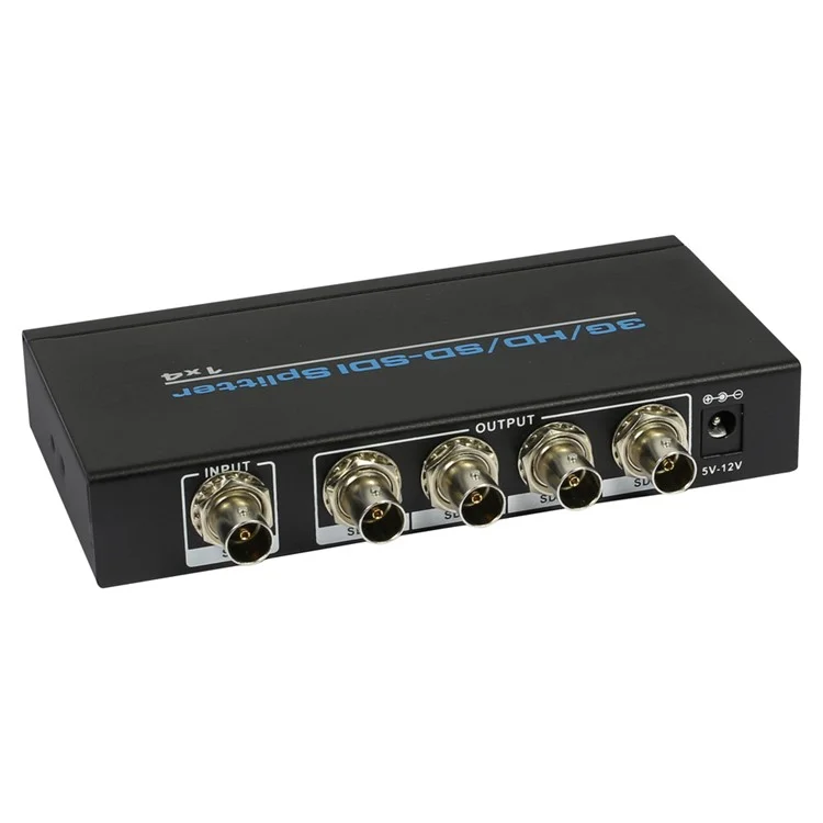 SDI Splitter 1x4 Supports 3G-SDI, HD-SDI, SD-SDI (1 Input and 4 Outputs) - AU Plug