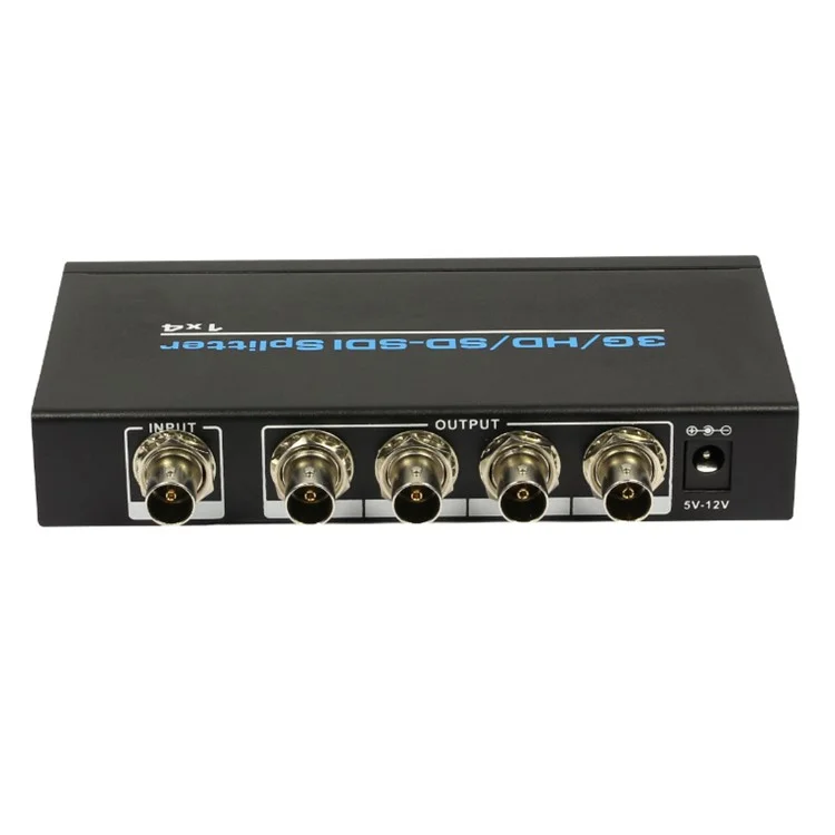 SDI Splitter 1x4 Supports 3G-SDI, HD-SDI, SD-SDI (1 Input and 4 Outputs) - AU Plug