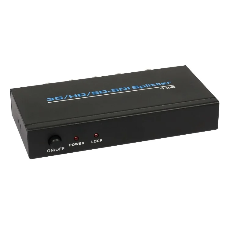 SDI Splitter 1x4 Supports 3G-SDI, HD-SDI, SD-SDI (1 Input and 4 Outputs) - AU Plug