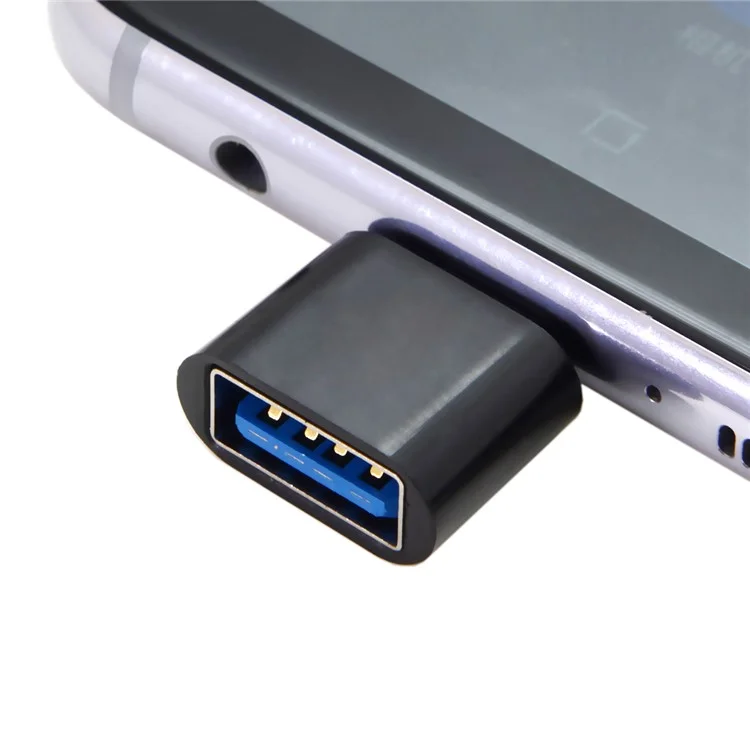 5pcs/set CY UC-086 Type-C USB-C до USB 2,0 480 Мбит/с Otg-адаптер Для Телефона & Планшет & Usb-кабель & Флэш Диск - Черный