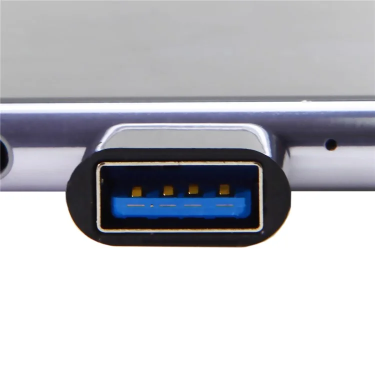 5pcs/set CY UC-086 Type-C USB-C до USB 2,0 480 Мбит/с Otg-адаптер Для Телефона & Планшет & Usb-кабель & Флэш Диск - Черный