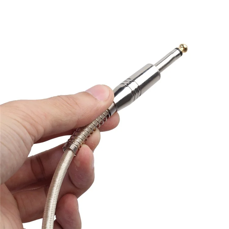 1m Audio Cable 6.35mm Jacket Male to Male Aux Cable for Guitar Mixer Amplifier