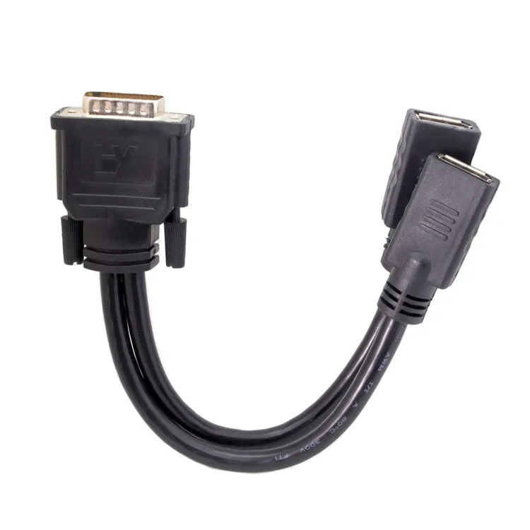 DMS-59Pin Male to Dual DP Displayport Female Splitter Extension Cable for PC Graphics Card