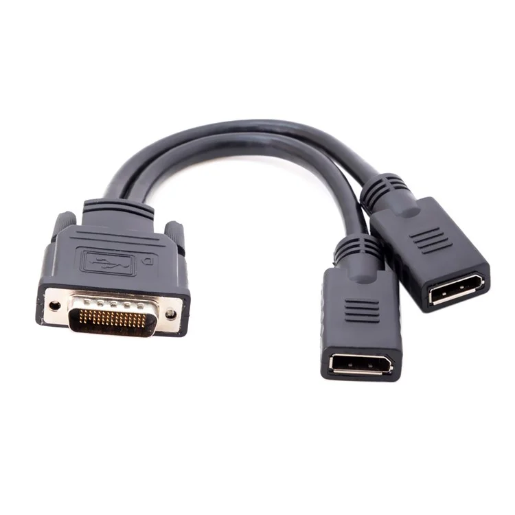 DMS-59Pin Male to Dual DP Displayport Female Splitter Extension Cable for PC Graphics Card