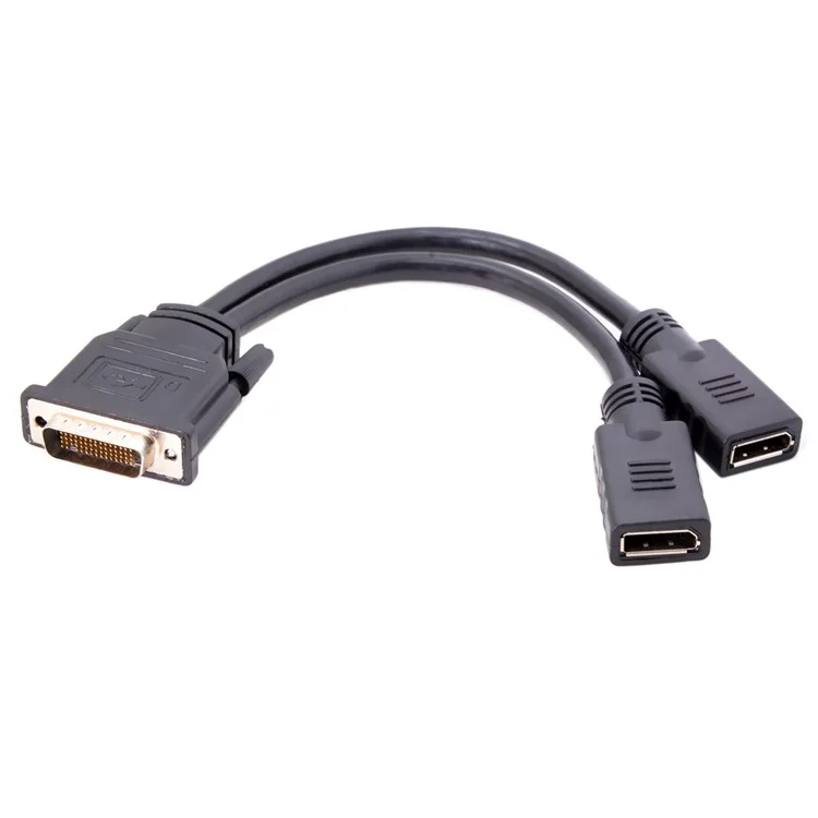 DMS-59Pin Male to Dual DP Displayport Female Splitter Extension Cable for PC Graphics Card