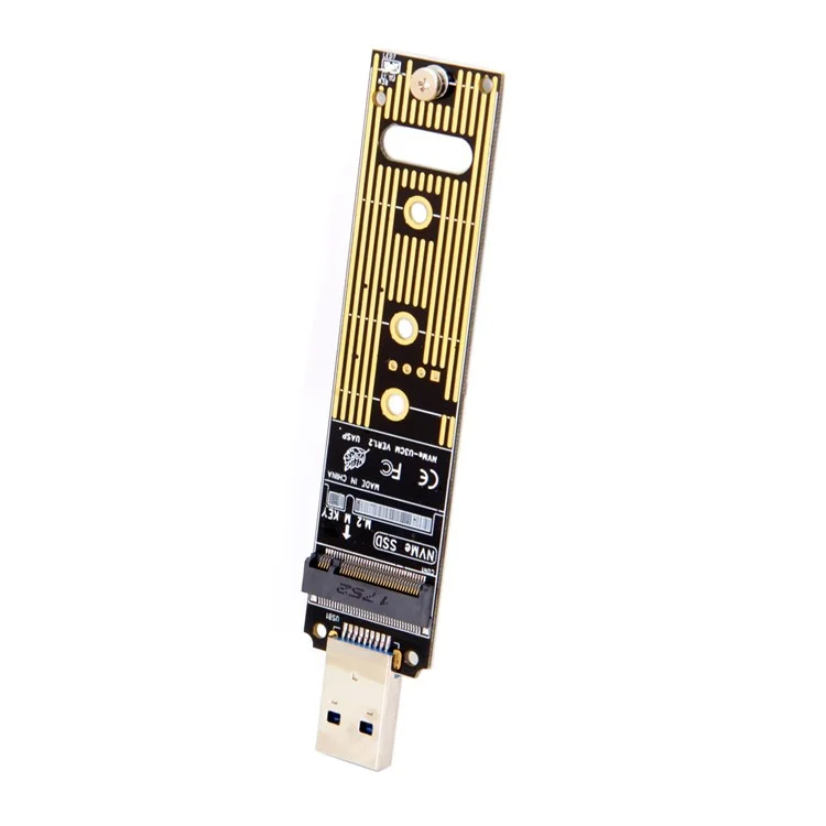 USB 3.0 to Nvme M-Key M.2 NGFF SSD External PCBA Conveter Adapter Card Flash Disk Type