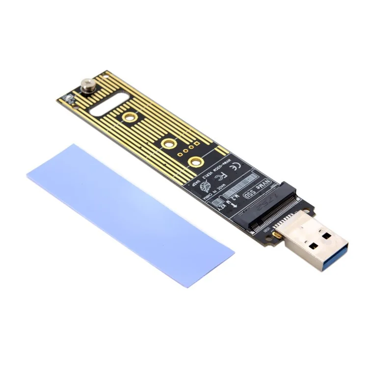 USB 3.0 to Nvme M-Key M.2 NGFF SSD External PCBA Conveter Adapter Card Flash Disk Type