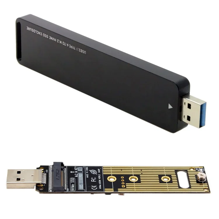 USB 3.0 to Nvme M-Key M.2 NGFF SSD External PCBA Conveter Adapter Card Flash Disk Type