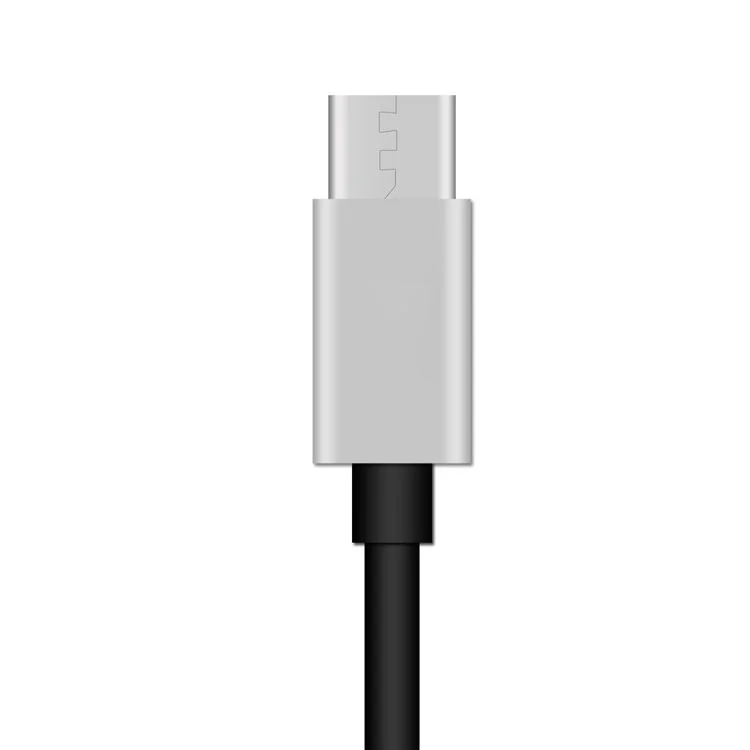 Hat Prince HC-13 USB Type-C a 3.5 mm Audio + Tipo-c Adaptador de Cable de Carga Femenino - Plata