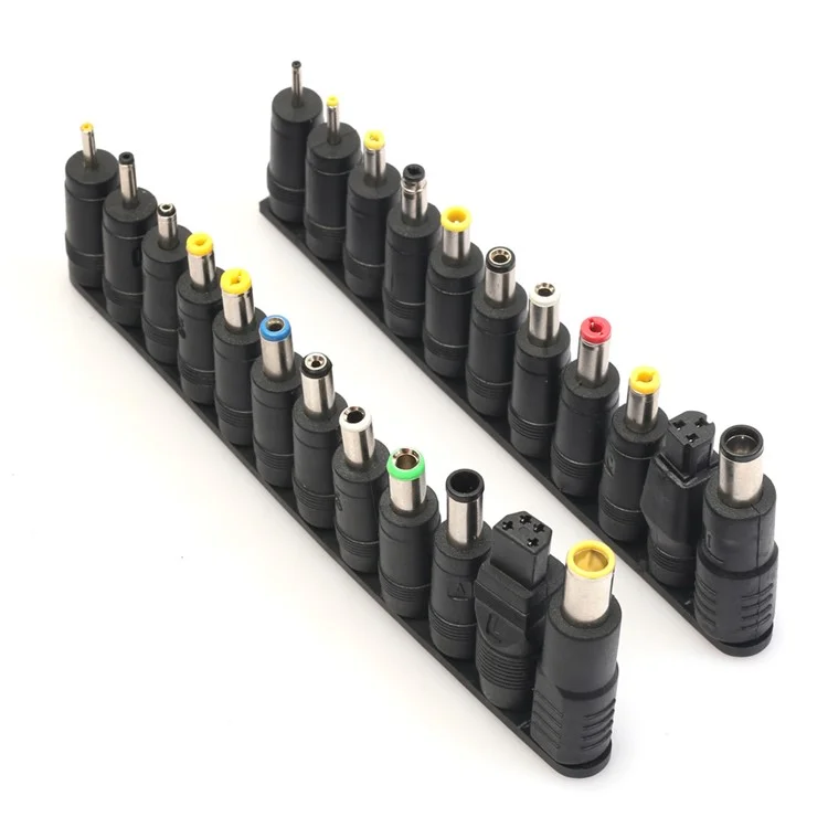 23pcs Universal DC Power 5,5 x 2,1 Jack Fêmea Para o Adaptador de Conector de Energia Masculina Para Laptop