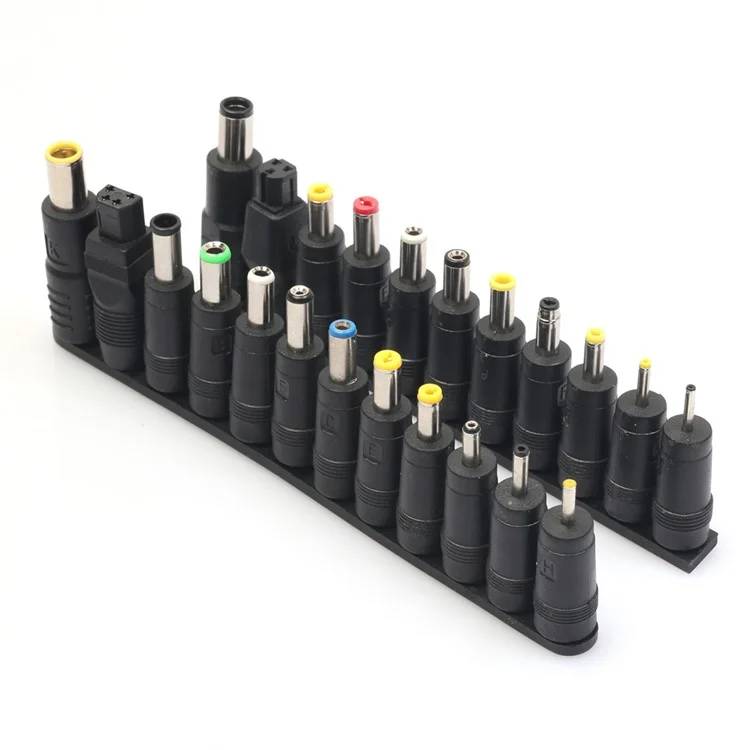 23pcs Universal DC Power 5,5 x 2,1 Jack Fêmea Para o Adaptador de Conector de Energia Masculina Para Laptop