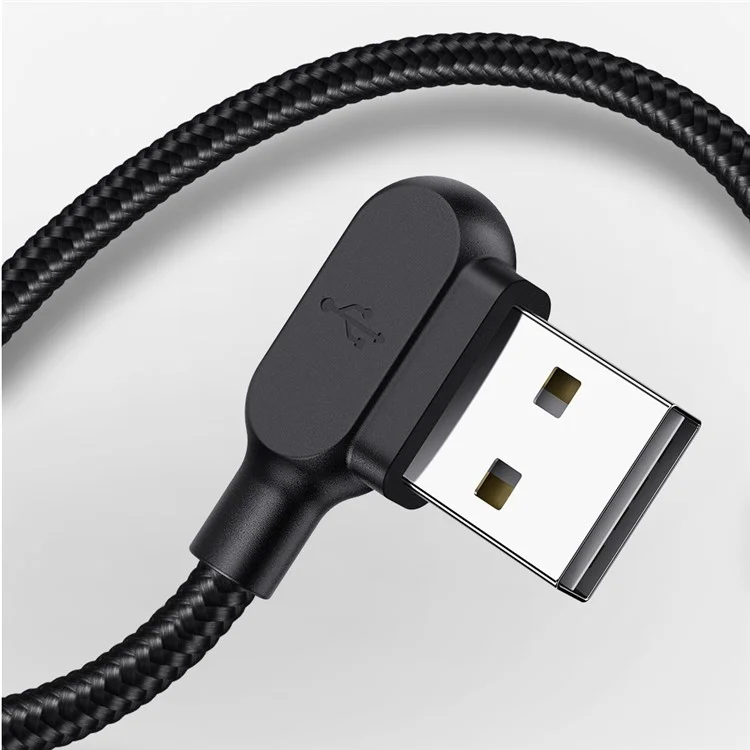 Mcdodo CA-5772 Угол 90 Градусов 1,8 Млн. Нейлоновое Плетеное Плетение Микро-usb Sync Sync Gaming Cable