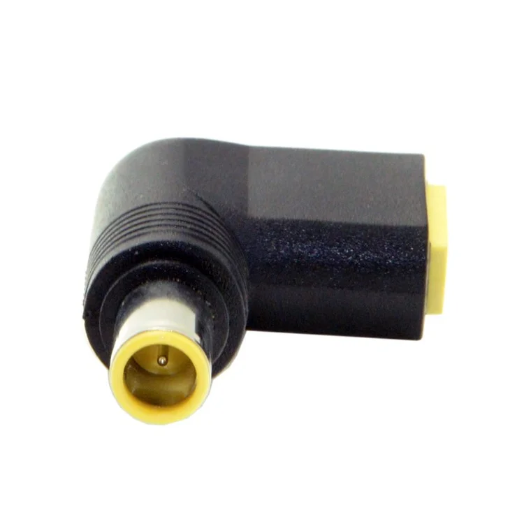 7.9x5.4mm DC Plug to Rectangle Female Charger Power Adapter 90 Degree Angled for Lenovo ThinkPad X1 Carbon Laptop