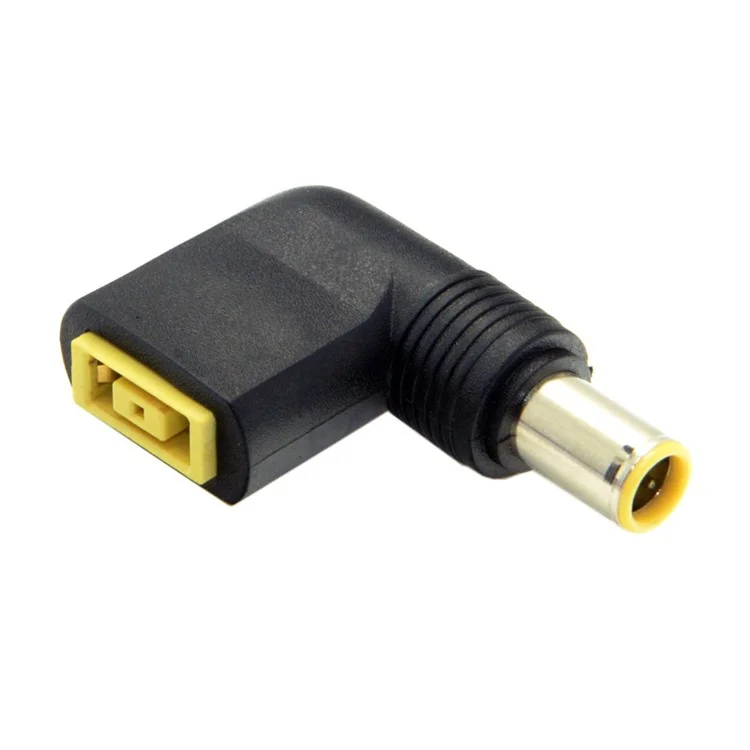 7.9x5.4mm DC Plug to Rectangle Female Charger Power Adapter 90 Degree Angled for Lenovo ThinkPad X1 Carbon Laptop