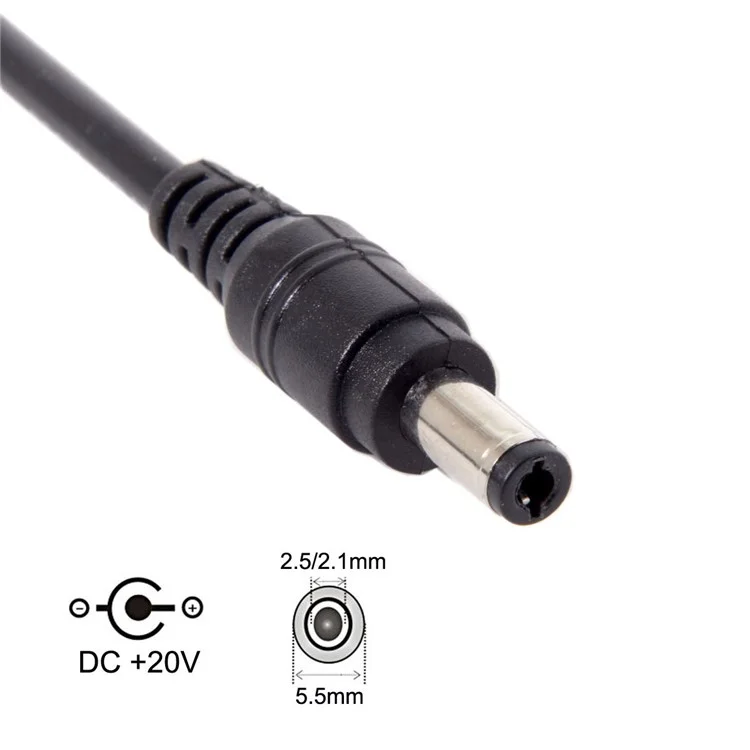 Cable adaptador USB 3.1 Tipo C USB-C a DC 20V 5.5 2.5mm y 2.1mm enchufe de alimentación Emulador PD Desencadenante para ordenador portátil