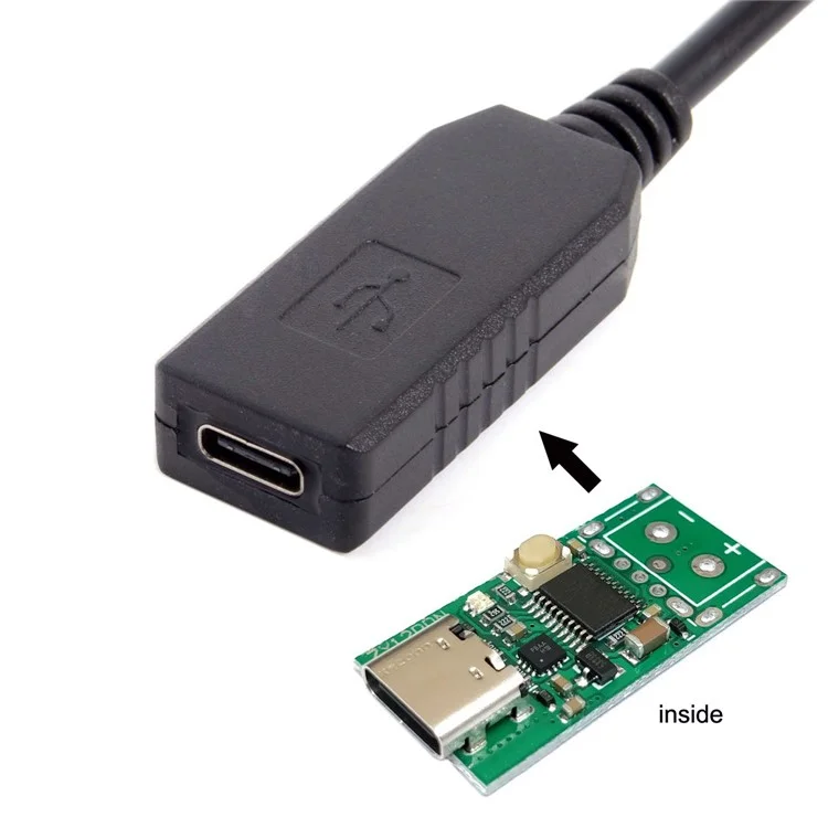 Cable adaptador USB 3.1 Tipo C USB-C a DC 20V 5.5 2.5mm y 2.1mm enchufe de alimentación Emulador PD Desencadenante para ordenador portátil