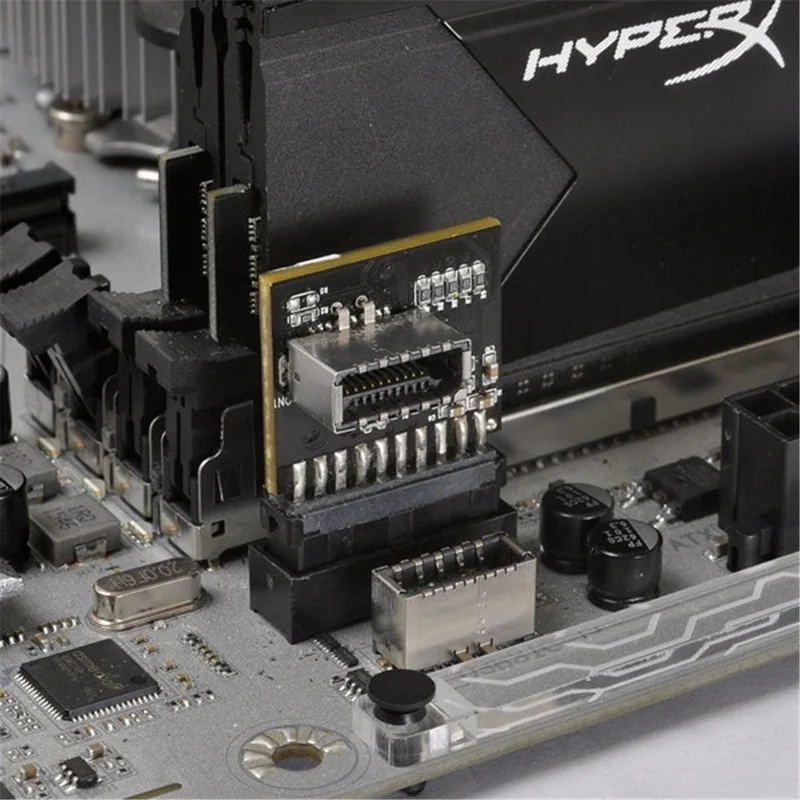 USB 3.1 Front Panel Socket to USB 3.0 20Pin Header Male Extension Adapter for Motherboard