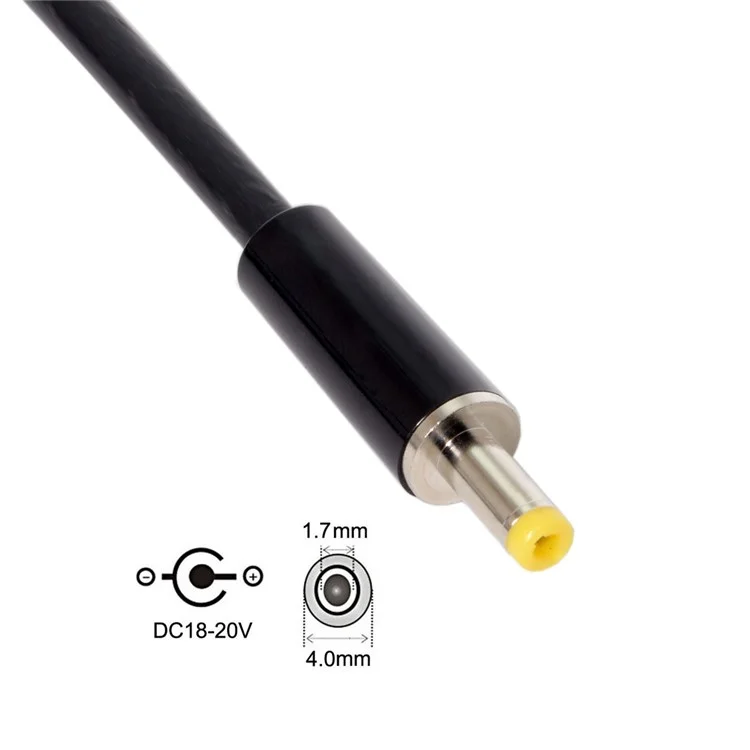 CY UC-101 USB-C Female to 4.0*1.7mm Male Power Plug PD Emulator Trigger Charge Cable