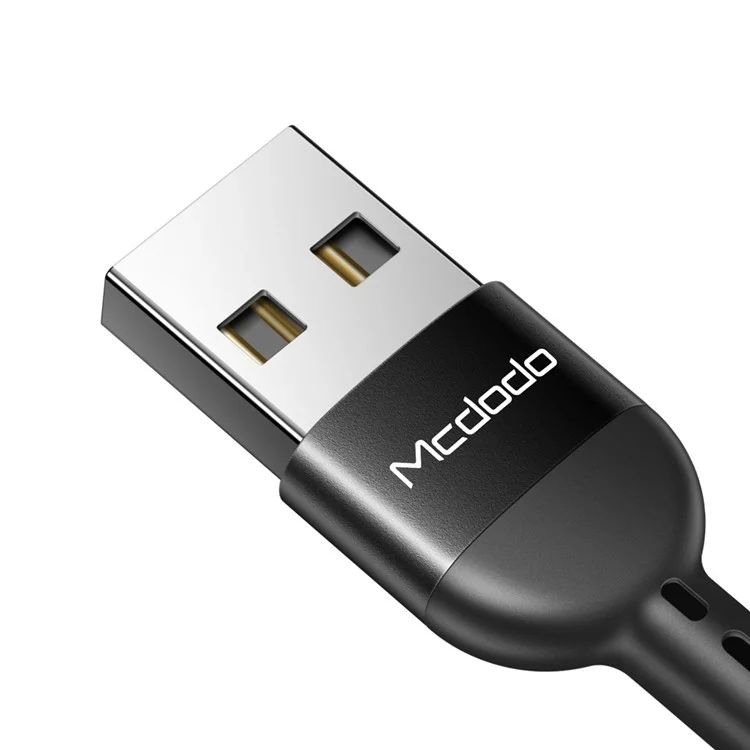 McDodo Omega Series Retractable QC 4.0 / 3.0 Tipo-C Cable De Datos Con Luz LED 1.8m - Negro