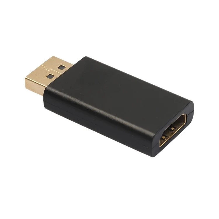 Gold Color Plated Standard DisplayPort DP Male to HDMI Female 1080P Adapter Converter