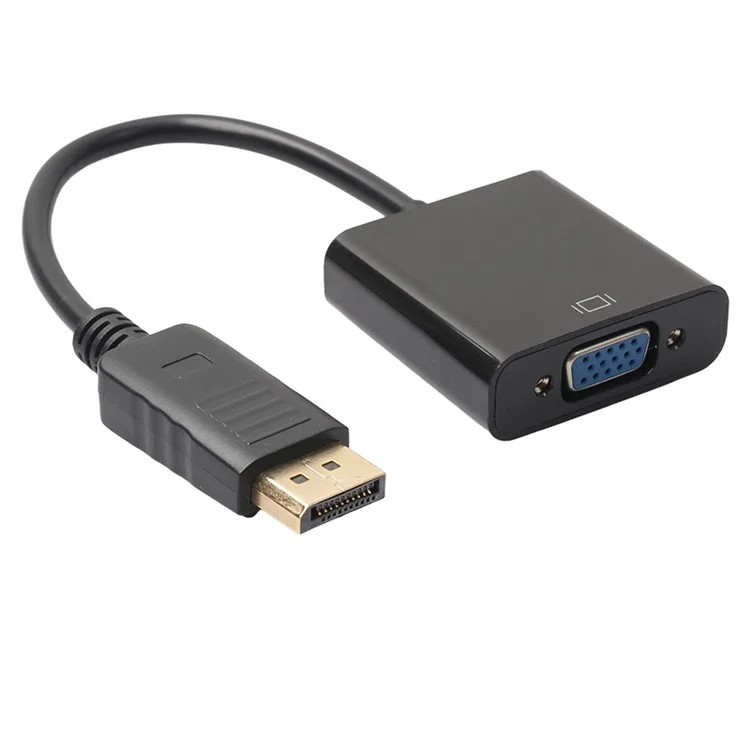 DisplayPort DP Мужчина в VGA Женский Адаптер Видео Преобразователя Для пк тв 20 см 20 См.