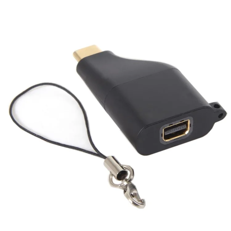 Adaptador Convertidor de USB-C Tipo-C a Mini Displayport 4K 2K con Cadena para Tablet y Teléfono y Portátil