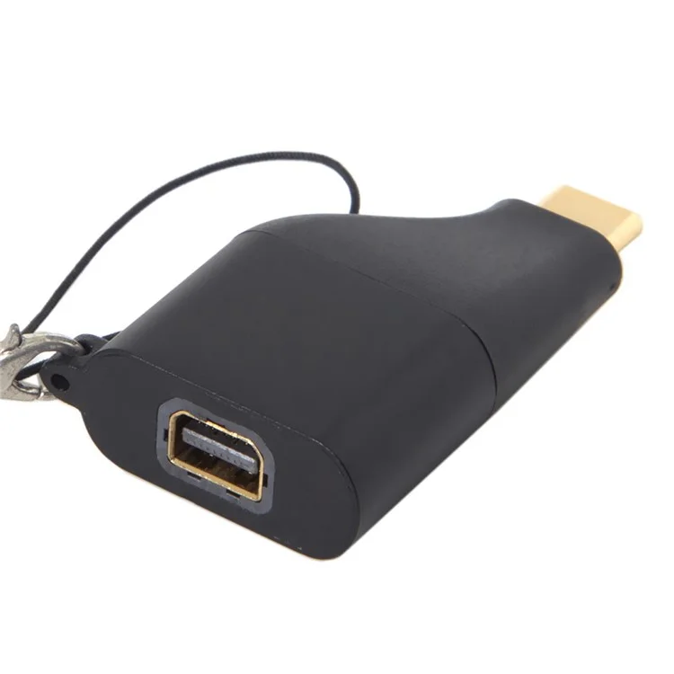 Adaptador Convertidor de USB-C Tipo-C a Mini Displayport 4K 2K con Cadena para Tablet y Teléfono y Portátil