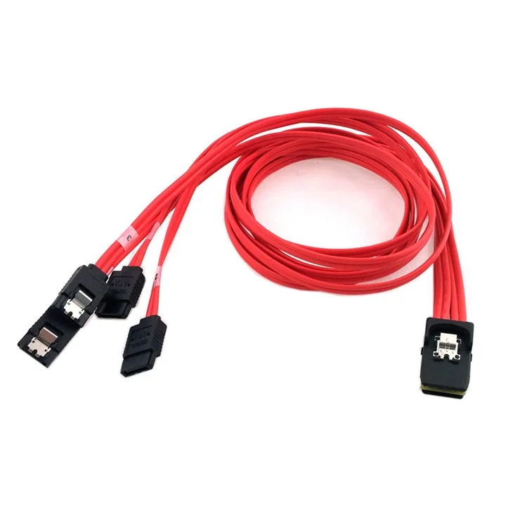 0.5M Mini SAS 4i 36Pin SFF-8087 Host to 4 SATA 7Pin Hard Disk Target Fanout Raid Cable