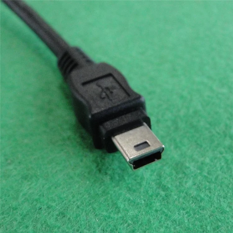 1.8m USB 2.0 Y Type Dual Male to Mini 5Pin Male Data Charge Cable for Mobile Hard Disk Case